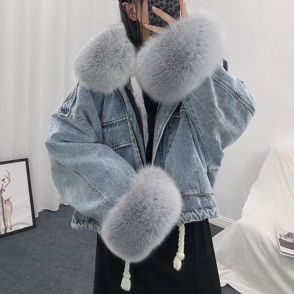 CHAQUETA FUR MEZCLILLA